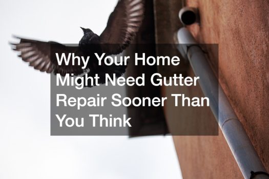 Why Your Home Might Need Gutter Repair Sooner Than You Think